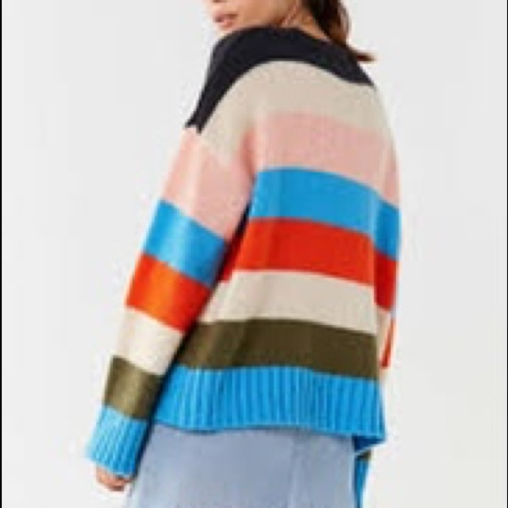 UO Colorblock Striped Sweater - Picture 3 of 5